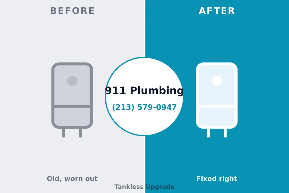 Before and after: plumbing repair Chipley, FL